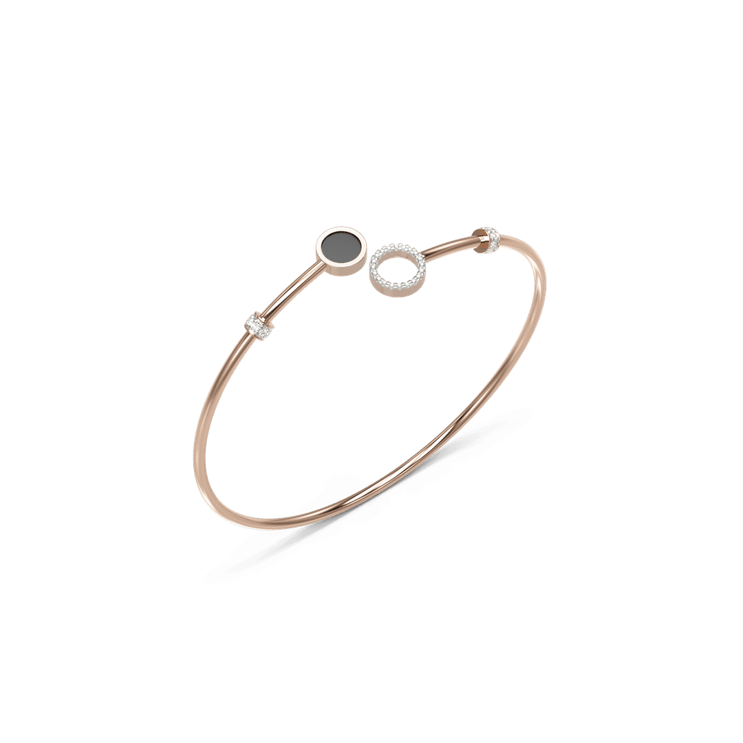 18KT TWISTED BANGLE