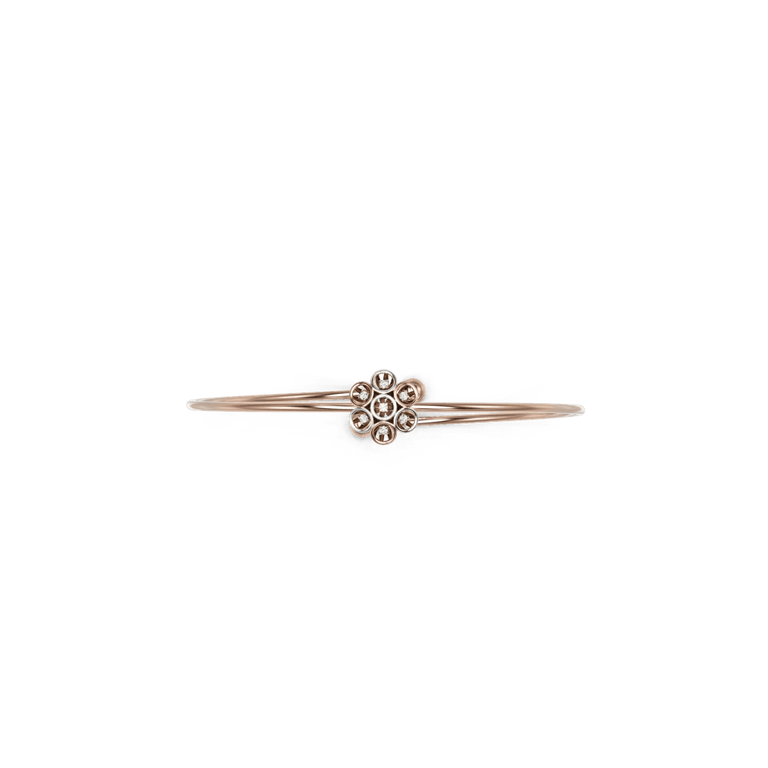 18KT TWISTED BANGLE
