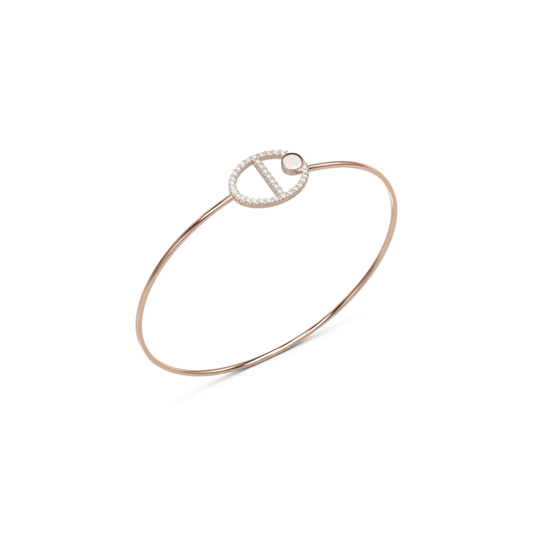 18KT TWISTED BANGLE