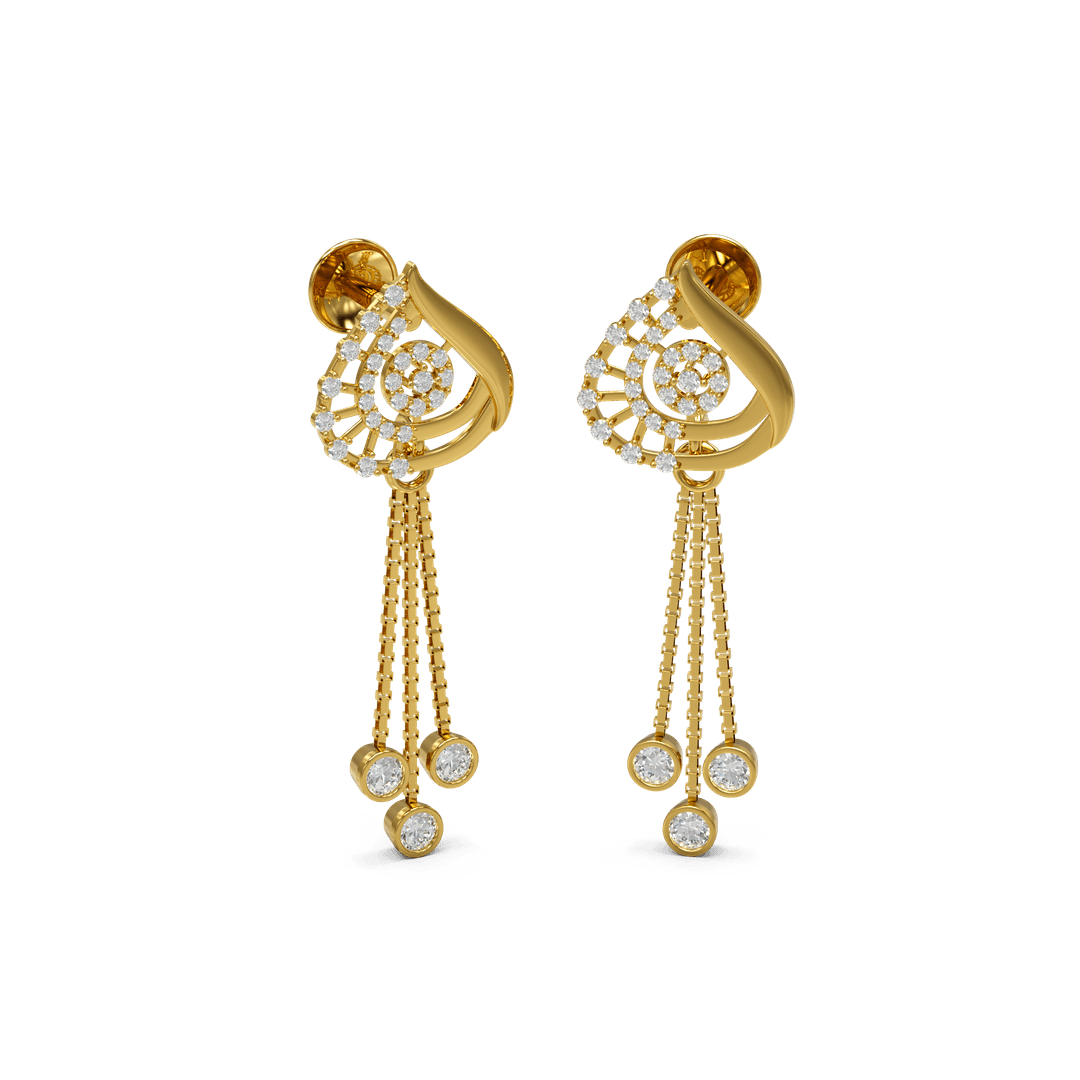 22K Nirvi Gold Earring