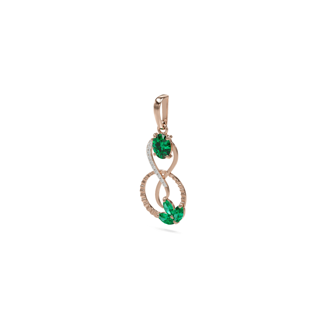 18K Garima Diamond Gold Pendant