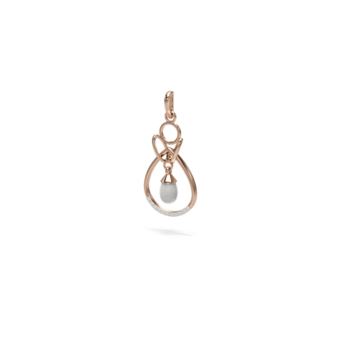 18K Linya Diamond Gold Pendant