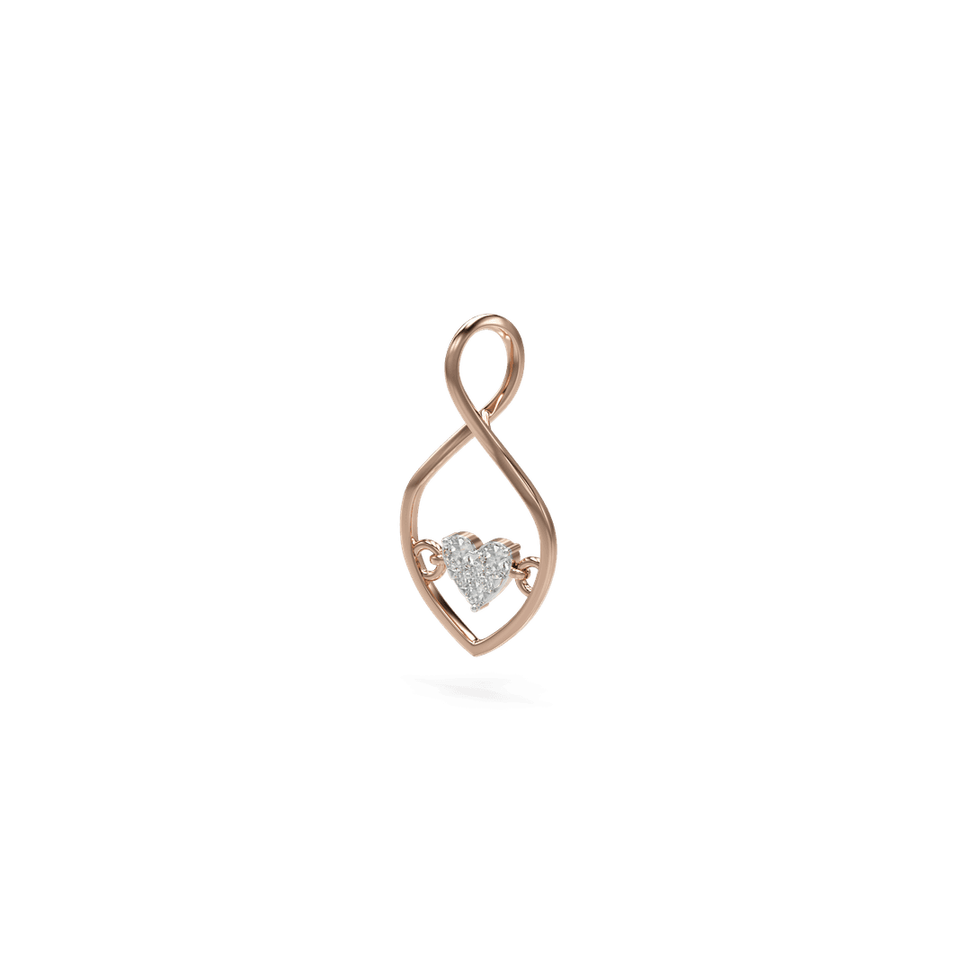 18K Willow Diamond Gold Pendant