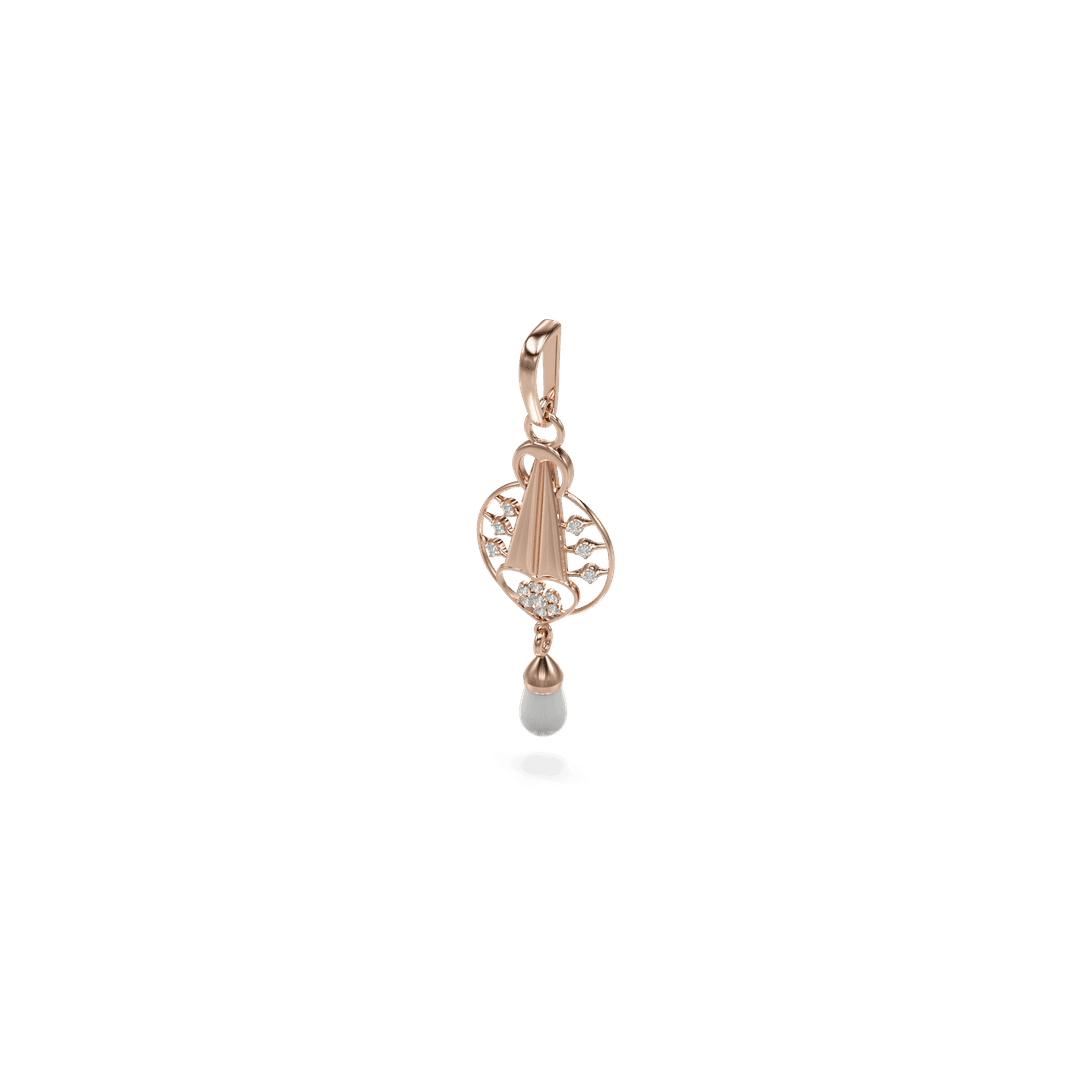 18K Analeia Diamond Gold Pendant