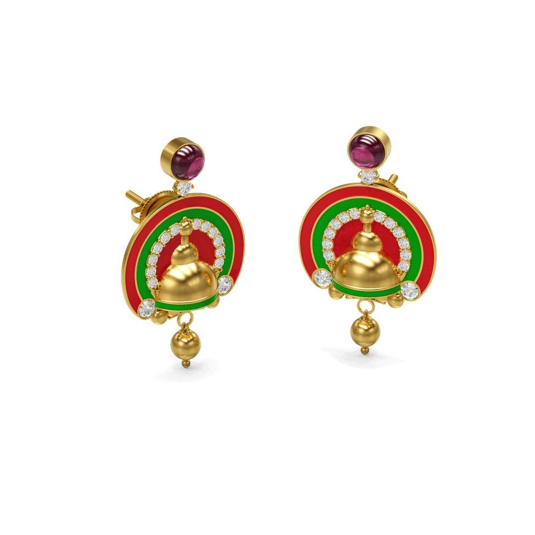 22K Jiya Gold Earrings